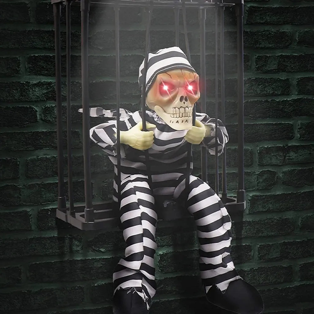  Hängende Geister, Halloween Dekoration, Schreiende, Gruselige, Animierte Halloween Dekorationen Für Drinnen Und Draußen, Geist Sprechender Schädel