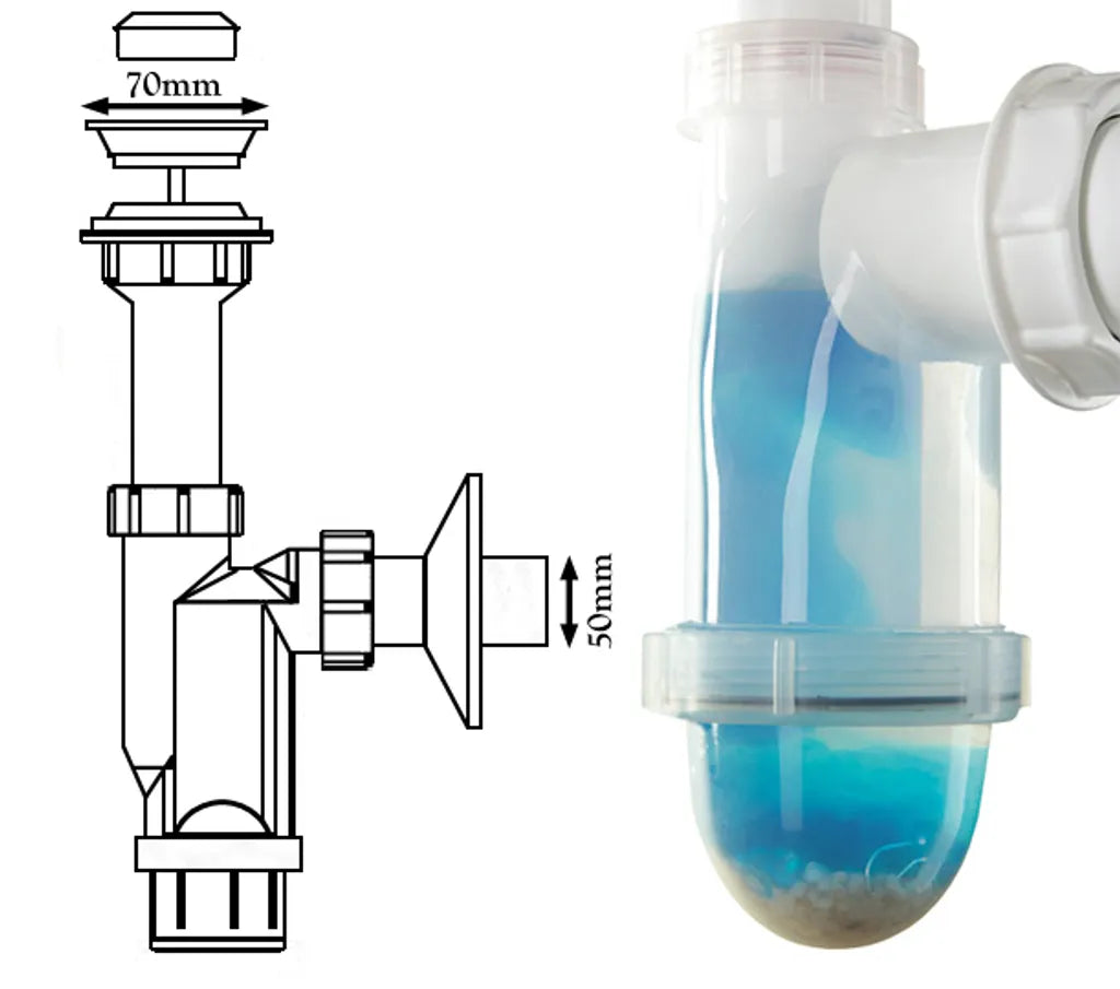  Bad Küche Einzigen Flasche Abfließen Abfalleimer Mit Transparenten Gehäuse