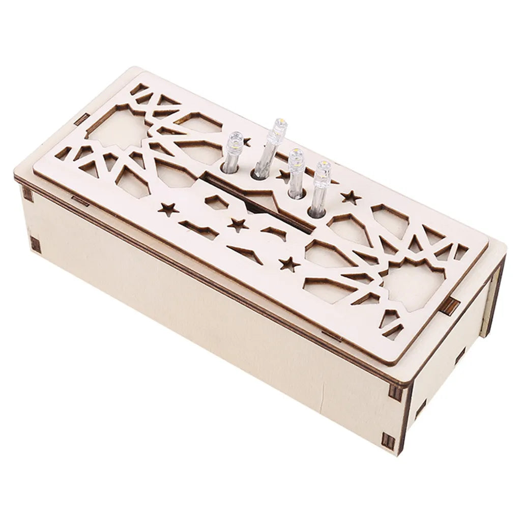  LED Holz Mond Lampe Nachtlicht Muslim Ramadan Eid Mubarak Deko Tischdekoration Dekoleuchten