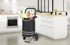  Monzana 2in1 Einkaufstrolley 56L Bis 50 Kg Klappbar Abnehmbare Tasche Handwagen Einkaufswagen Einkaufshilfe Roller, Farbe:schwarz