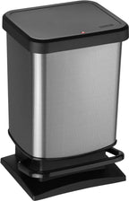 ROTHO Treteimer 20 L PASO, Farbe:Carbon Metallic