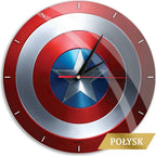  Wanduhr Glänzend - Captain America Marvel Red