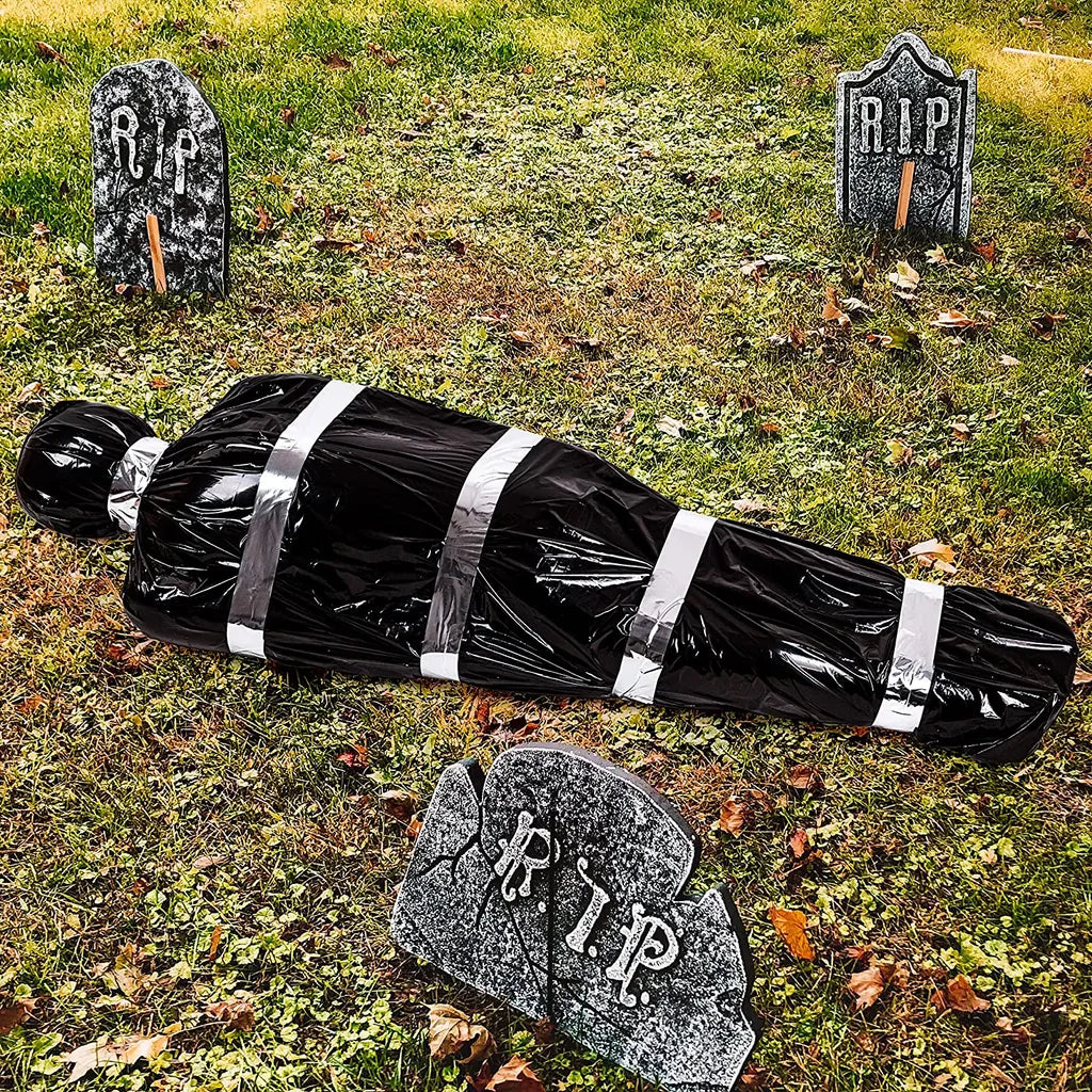  Halloween-Dekorationen Für Tote Opfer – Gruselige Gefälschte Leiche In Tasche, Halloween-Outdoor-Requisite, Gruselige Spukhaus-Dekoration (erfordert Montage)