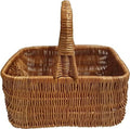  Natuleo By Pokuc Einkaufskorb Aus Weide Rechteckig Braun 36x26x32 Cm