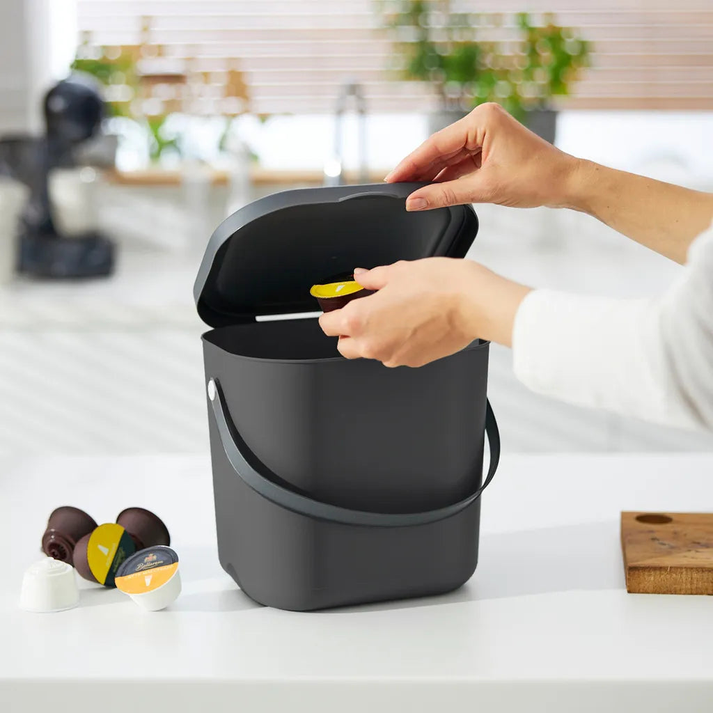 ROTHO Recycling Müllsystem 6 L ALBULA, Farbe:Anthrazit