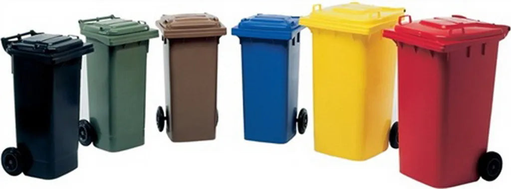  Müllgroßbehälter 120l HDPE Anthrazitgrau Fahrbar,n.EN 840 SULO