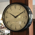  Wanduhr Retro Schwarz