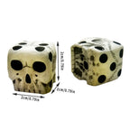  5x Skelett Würfel Gruselige Dekorative Verzierung 6-seitig Harz Gotische Skelettwürfel, Für Halloween Partydekoration