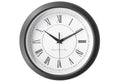  MEBUS Quarz Wanduhr Römische Ziffern Ø25cm Schwarz