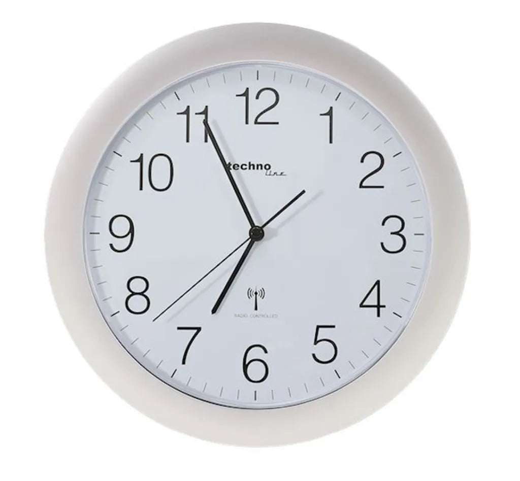  Technoline Wanduhr WT 8000 Silber Analog