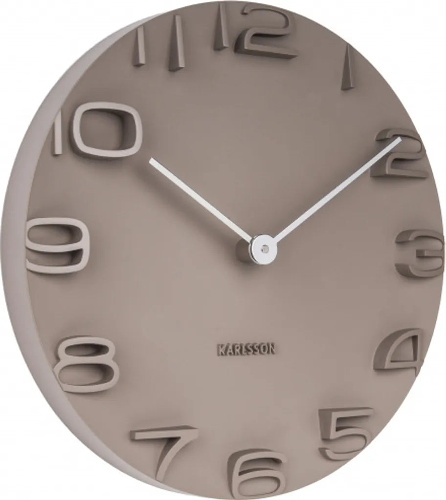  Karlsson Wanduhr On The Edge Grau