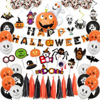  Halloween Kürbis Geist Deko Horror Deko Set Mit Mehr Als 32 Teilen(Kürbisart)