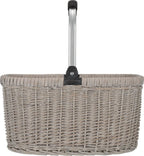  Einkaufskorb Nachhaltig Stabil Natur - Weide 22 L Beige 46,5 X 31 X 29 Cm - Grau
