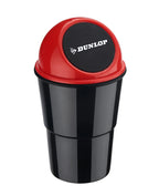 Mini MÜLLEIMER Für Auto Push-Deckel DUNLOP 400ml Automülleimer PKW KFZ Abfalleimer Tischabfalleimer Mülltonne Getränkehalter 74 (Rot)