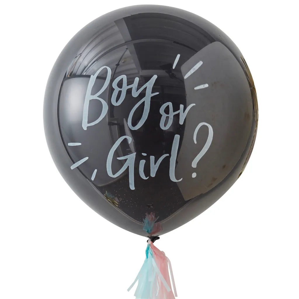  Ginger Ray XXL Luftballon Boy Or Girl. Inkl. Konfetti Babyparty Rosa Hellblau