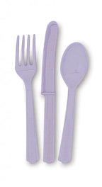  Unique Bestecksatz 20 Cm Violett 18-teilig, Farbe:Lila