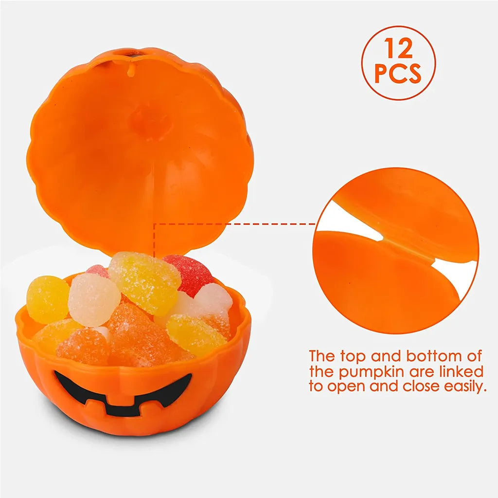  12 Stück Mini-Kürbis-Boxen, Mini-Halloween-Kürbis-Süßigkeits-Box, Mini-Kürbis-Halloween-Süßigkeits-Box Für Süßes Oder Saures, Halloween-Dekoration Für Kinder Und Party