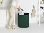  MÜLLTRENNER 2 X 30 L Müllsortierer Abfalleimer Müllsammler Dunkelgrün BRABANTIA