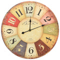  VidaXL Vintage Wanduhr Bunt 60 Cm