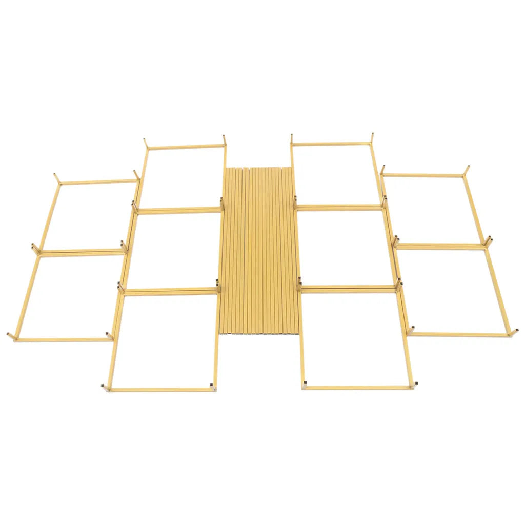  5 Er Set Blumenständer Metall Blumentopf Ständer Blumensäule Gold 60cm Für Hochzeitsdekoratio, Party