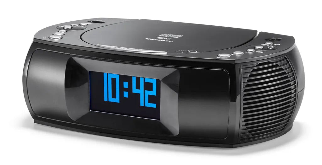  Karcher UR 1309D Radiowecker Mit MP3 / CD Player Und DAB+ / UKW Radio (je 20 Senderspeicher) – Wecker Mit Dual-Alarm, USB-Charger & Batterie Backup Funktion