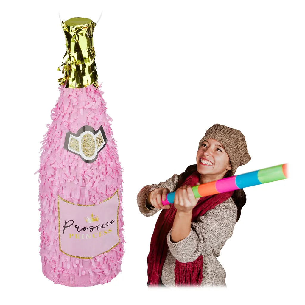  Relaxdays Pinata Sektflasche