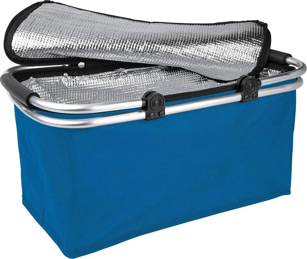  ONVAYA® Einkaufskorb Mit Kühlfunktion | Dunkelblau | 2er Set | Mit Deckel