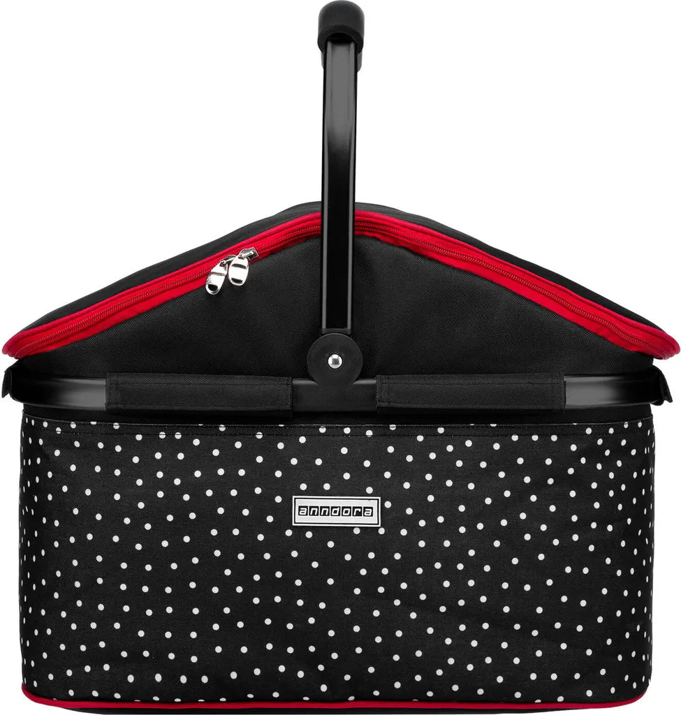  Kühlkorb 25 L Schwarz Rot Snövit - Schwarz Weiss