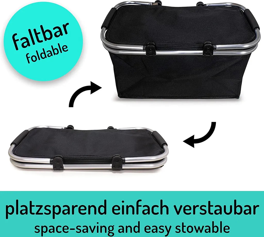  E-Best Einkaufskorb Mit Tragegriffen (3x Schwarz)