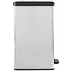  CURVER_DECO SLIM BIN Abfalleimer 40L Mit Fußpedal Silber Metallic_240640