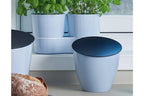  Mepal - Calypso Küchenabfalleimer - Kleiner Mülleimer Mit Deckel - Küchenorganisation - Küchenhelfer & Spülmaschinenfest - 2200 Ml - Nordic Blue