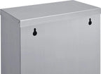  SVITA V3X15 Mülleimer 45 Liter 3x15L Standeimer Edelstahl Mülltrennung Silber Papierkorb Wand-Halterung Aufbewahrung