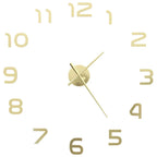  VidaXL 3D-Wanduhr Modernes Design 100 Cm XXL Golden