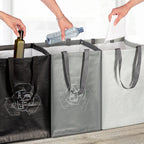  ONVAYA® Mülltrennsystem 3fach | Abfalltrennsystem Aus Taschen | Einzelne Taschen Für Papier, Plastik Und Glas Jeweils 44L | Einfach Zu Tragen Und Abzuwischen | Mülltrennsystem Für Die Küche