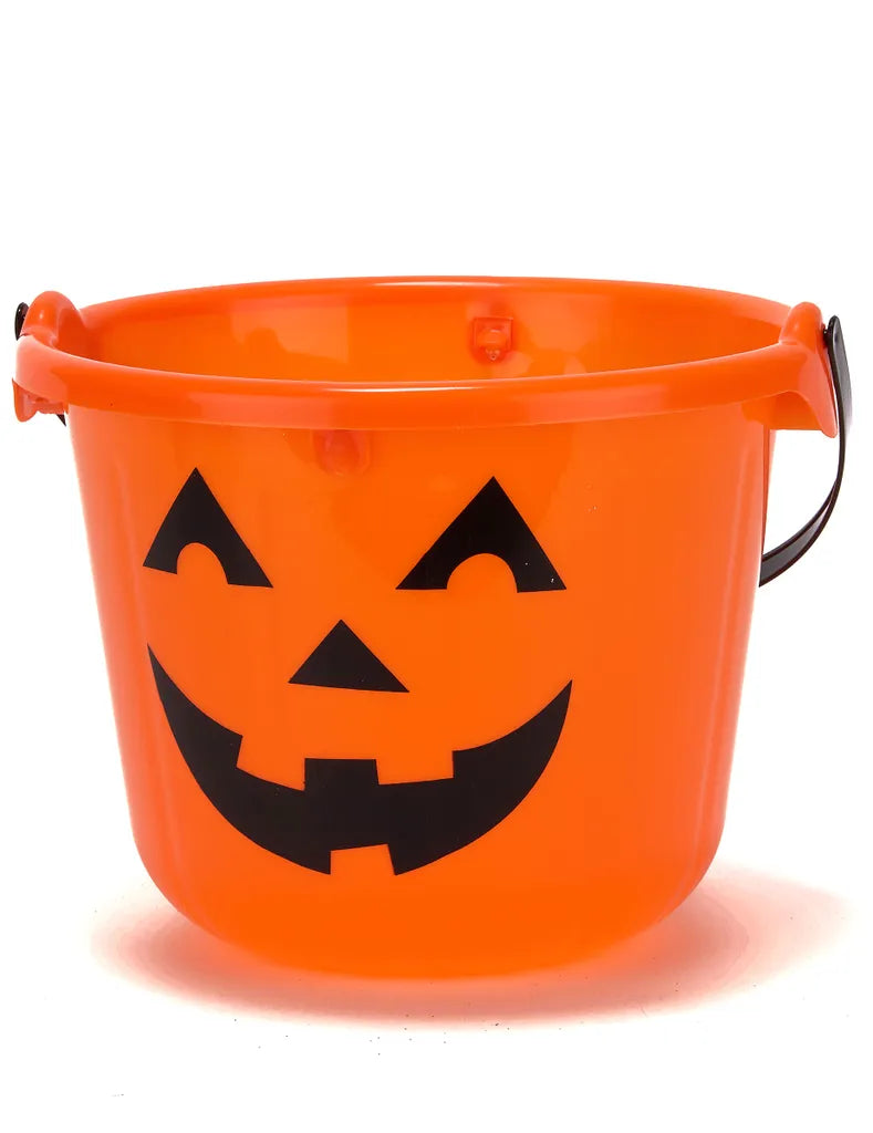  LED Halloween Kürbis Eimer Für Süßigkeiten Orange-schwarz