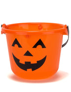  LED Halloween Kürbis Eimer Für Süßigkeiten Orange-schwarz