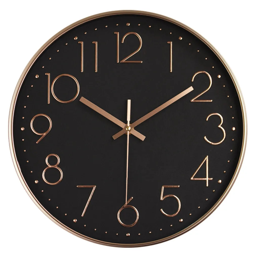  Wanduhr,30 Cm Silent Geräuschlos Wanduhr Quarz Batteriebetrieben Mit ABS-Rahmen HD-Glasabdeckung Für Kinder/Wohnzimmer/Schlafzimmer/Küche/Büro/Dekoration