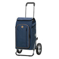  Andersen Einkaufstrolley Sondermodell Royal Stahl Klappbar Mit Metallspeichenrad Ø 25cm Und 61 Liter Tasche Folke Blau Mit Kühlfach