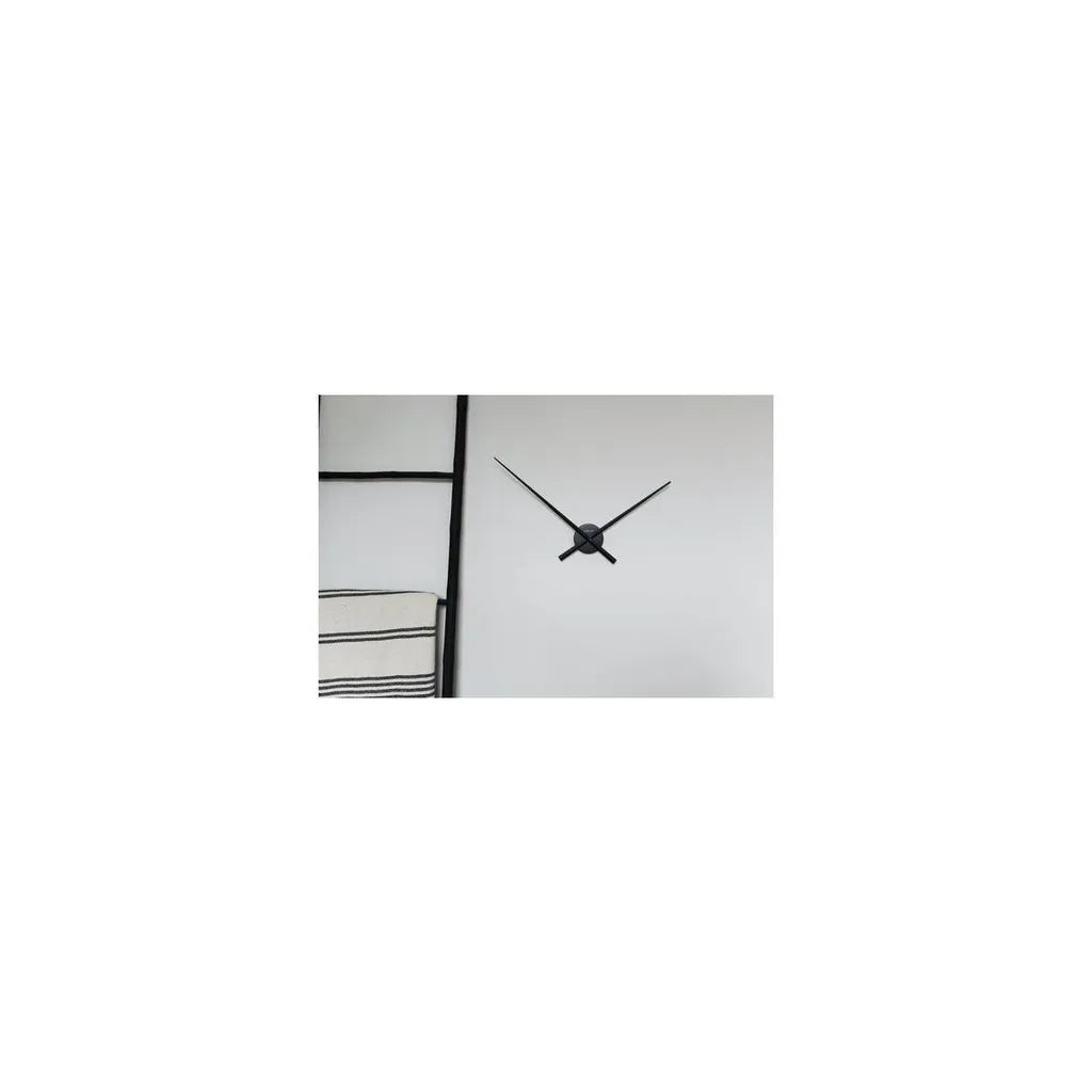  XL NeXtime Wanduhr HANDS Ø 70cm Aluminium Schwarz Quarzuhr Wohnzimmer Uhr