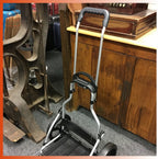  Andersen Einkaufstrolley Royal Sondermodell Aus Stahl Mit Metallspeichenrad 25 Cm Und 45 Liter Einkaufstasche Wismar Schwarz/blau Mit Kühlfach