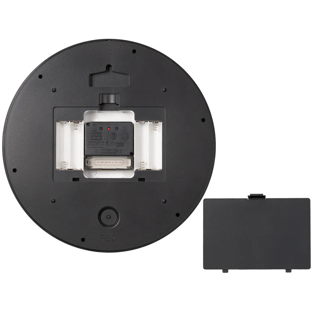  BRESSER MyTime LEDsec Wanduhr 24 Cm Mit Temperaturanzeige Farbe: Petrol