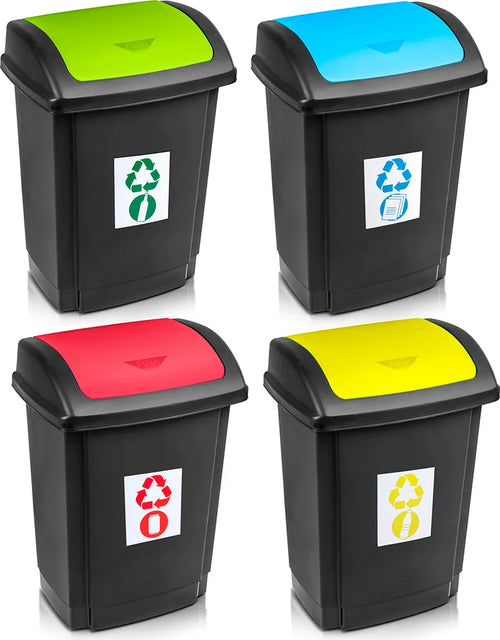  Abfallbehälter 25l Swing Grün Mülltrenner Mülleimer Swing 25L Schwarz/grün Recycling
