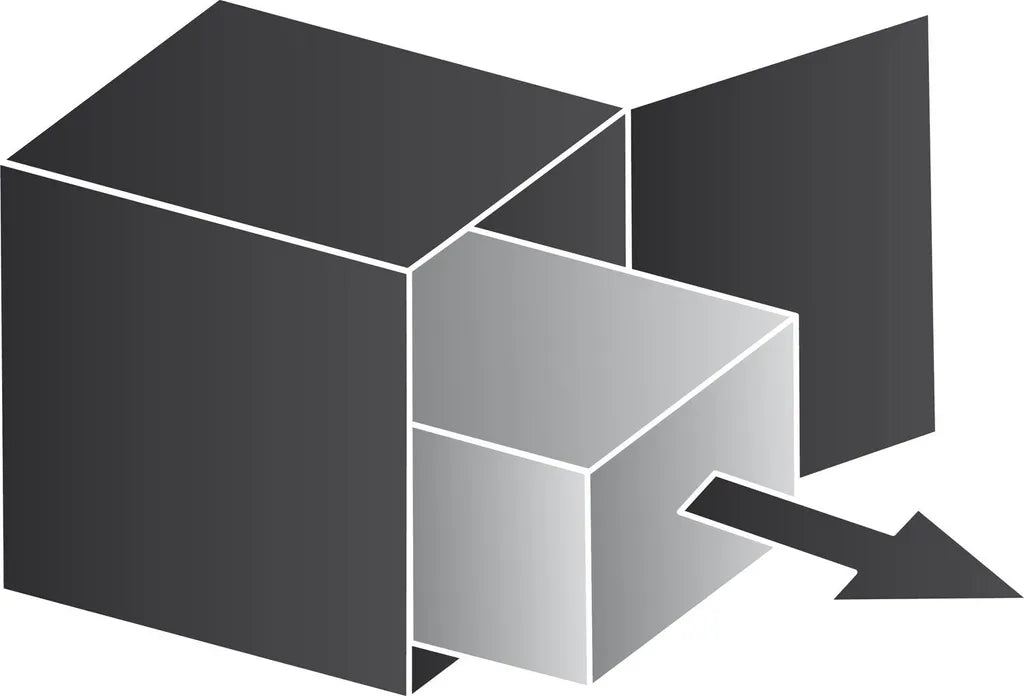  VS ENVI Einbau-Abfallsammler Center 3-fach Lavagrau