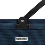  Anndora Einkaufskorb - Henkelkorb Blau Hahnentritt48 Cm Breit - Hahnentritt
