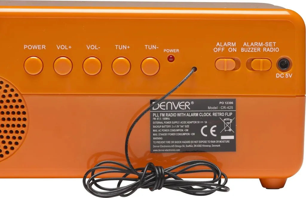  Denver Radiowecker CR-425 FM Naranja