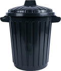  CURVER 70L Mülltonne Schwarz Kunststoff Mülleimer + Fixierbarer Deckel