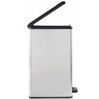  CURVER_DECO SLIM BIN Abfalleimer 40L Mit Fußpedal Silber Metallic_240640