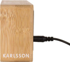 Karlsson Wecker Aus Bambus "Tube"