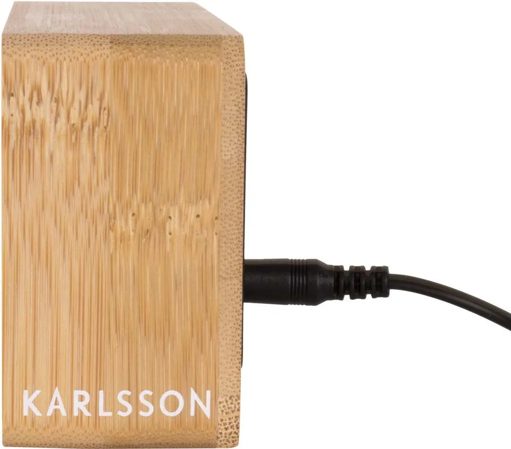 Karlsson Wecker Aus Bambus "Tube"