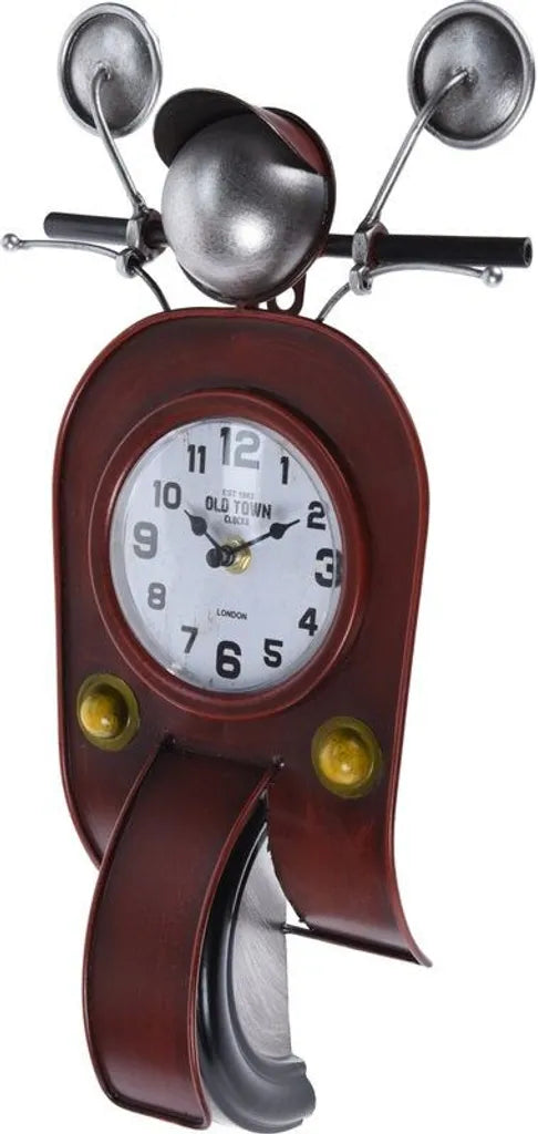  Segnale Clock Wall-montiertes Design Retro Scooter Ko-Y36300140